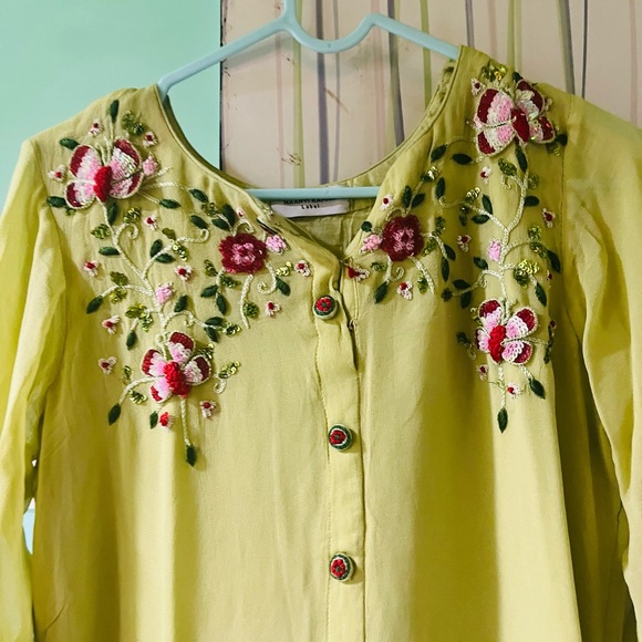 Mint green short kurta ☺️ - Picture 4 of 7